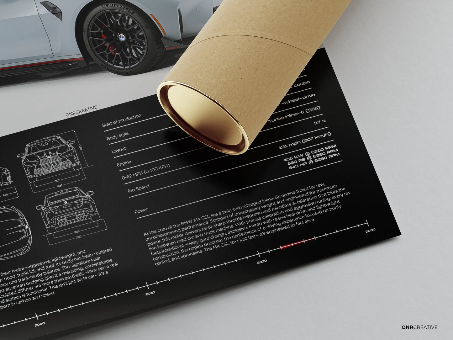 BMW M4 CSL Poster – Raw Power, Track-Ready Elegance
