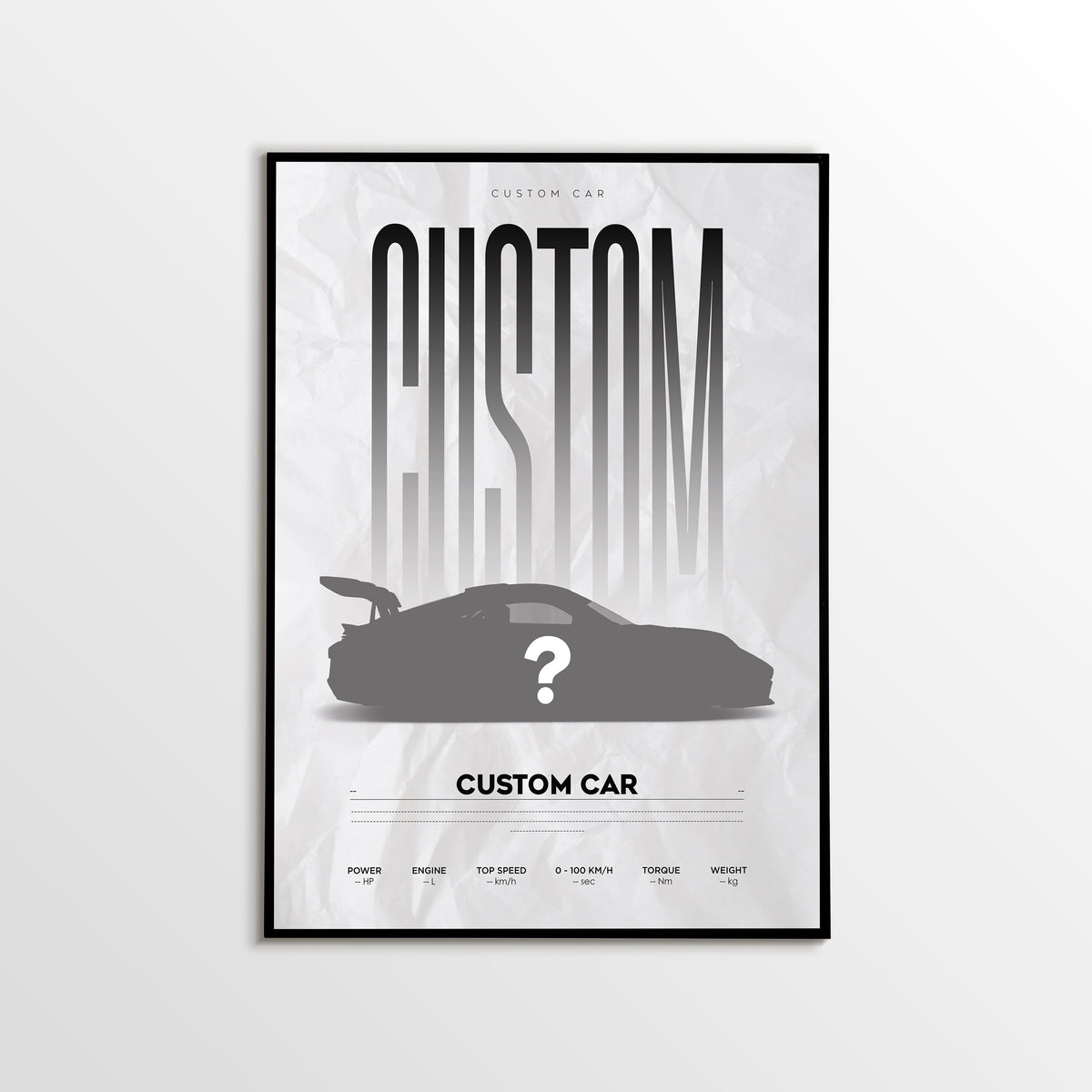 Custom Car Poster
