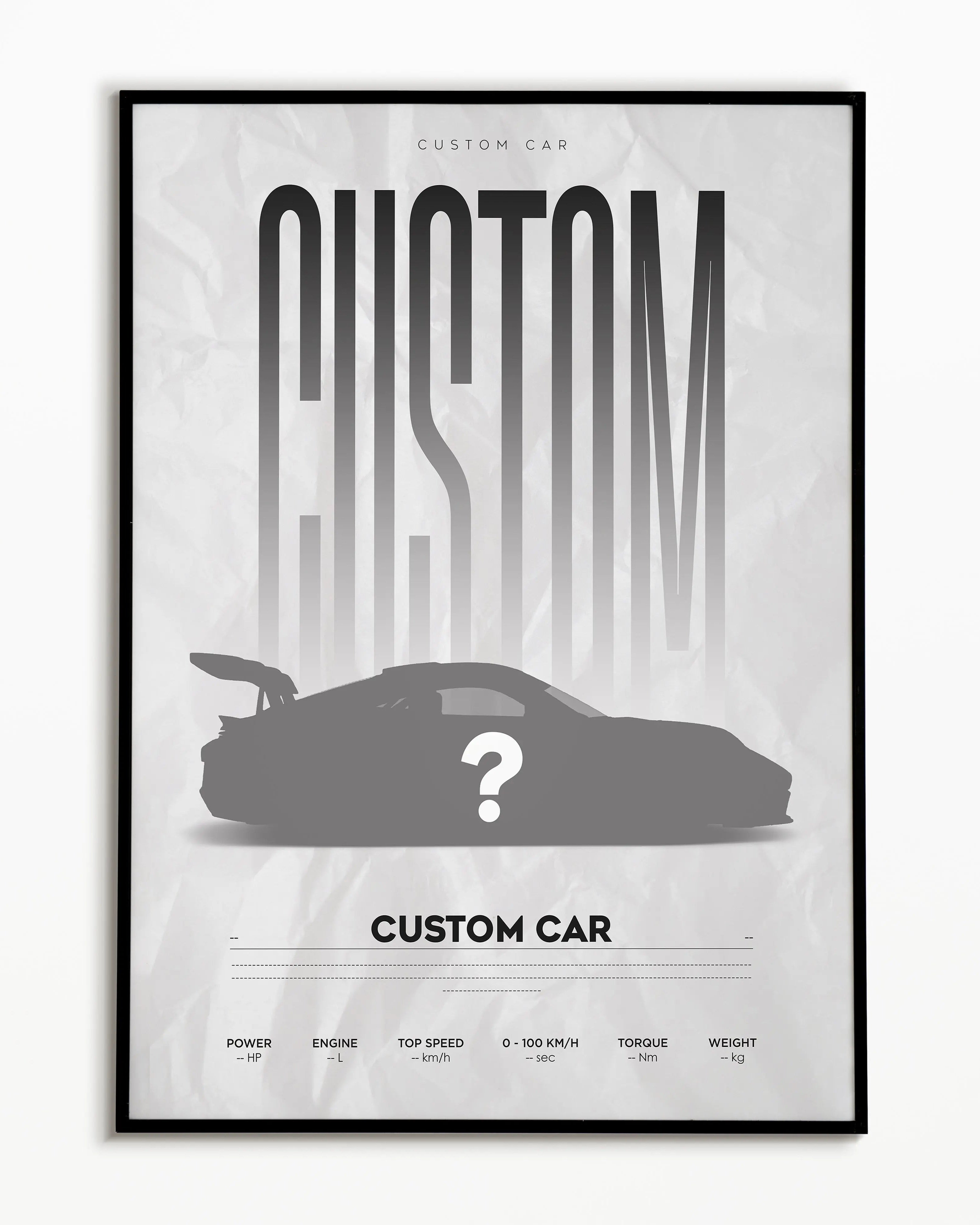 Custom Car Poster