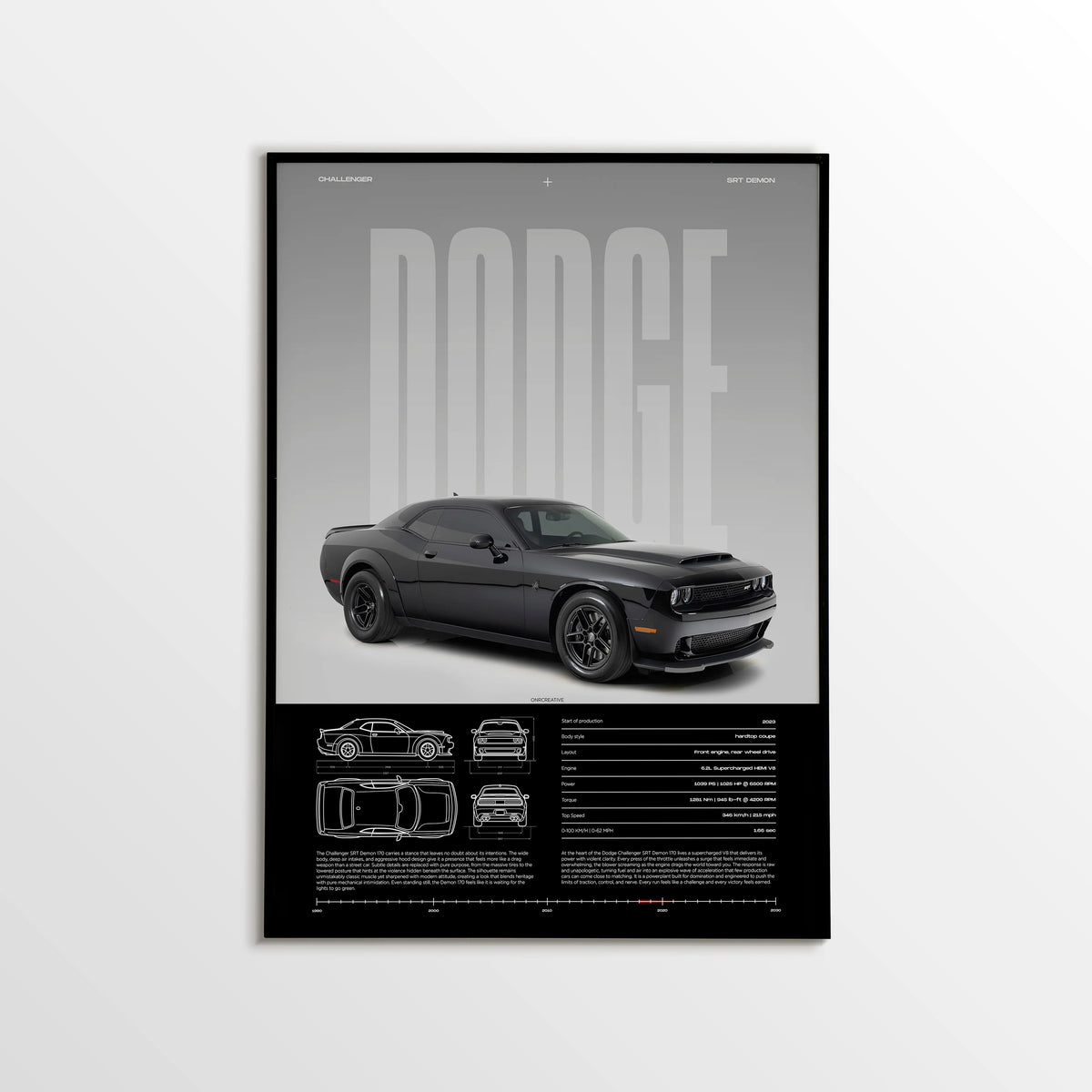 Dodge Challenger SRT Demon 170 ONRCreative