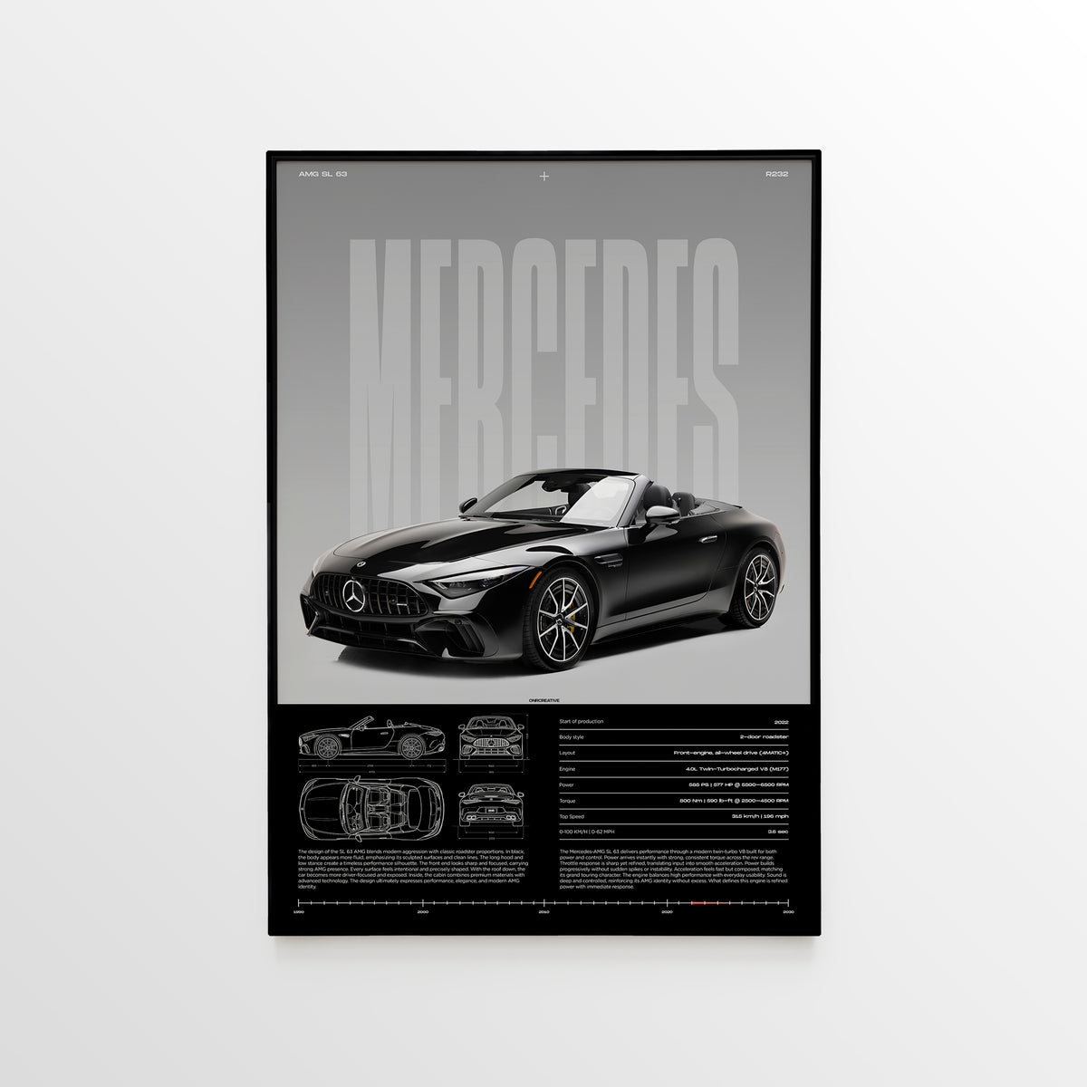 Mercedes-AMG SL 63 (R232) Poster