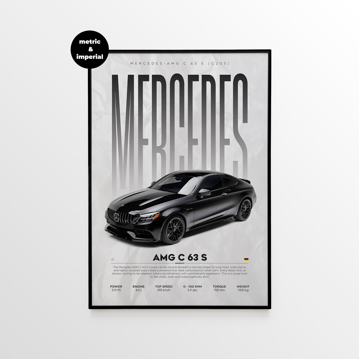 Mercedes-AMG C 63 S (C205) Poster