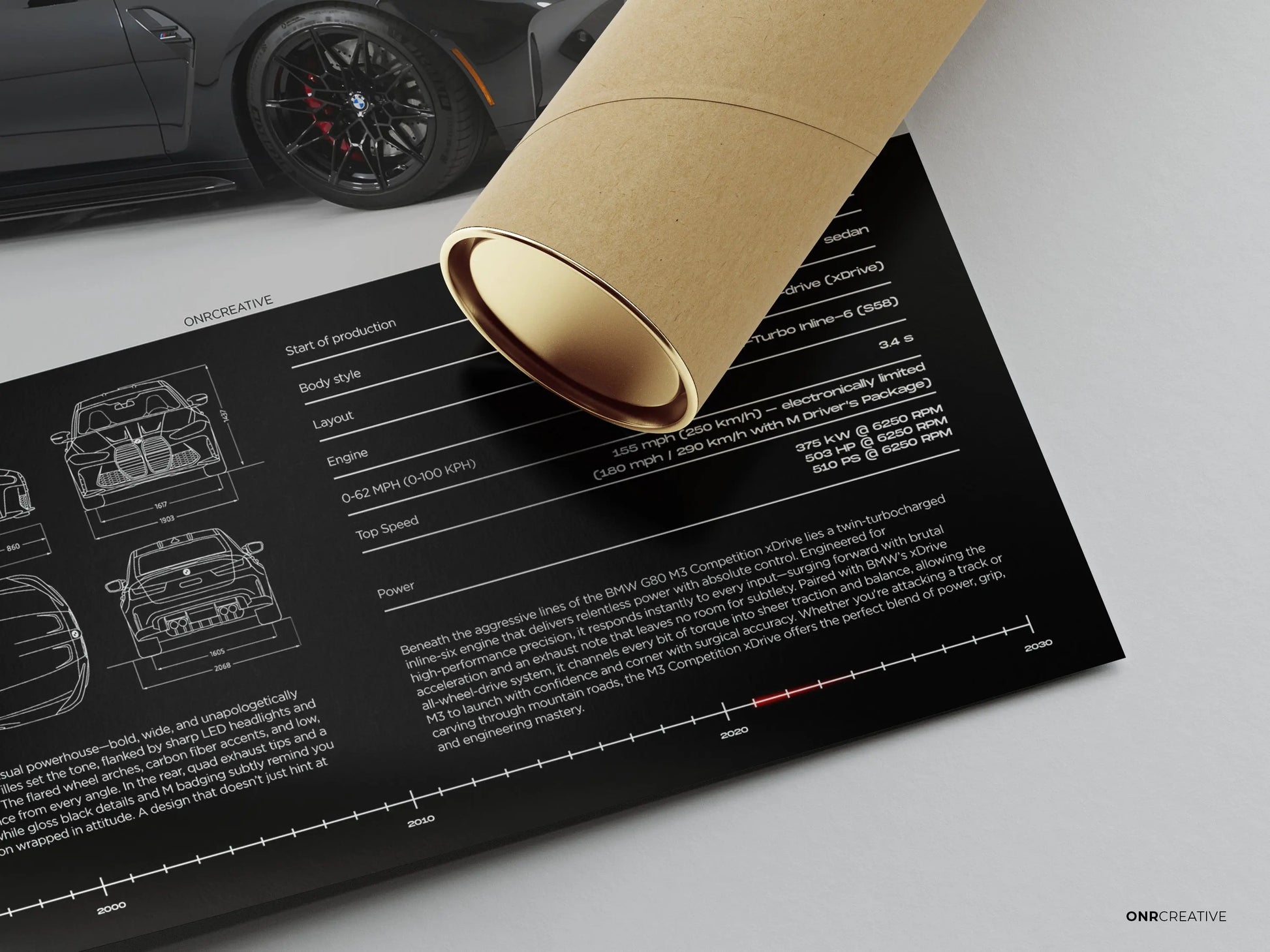 BMW M3 Competition Wall Art – BMW M3 G80 Competition - ONRCreative