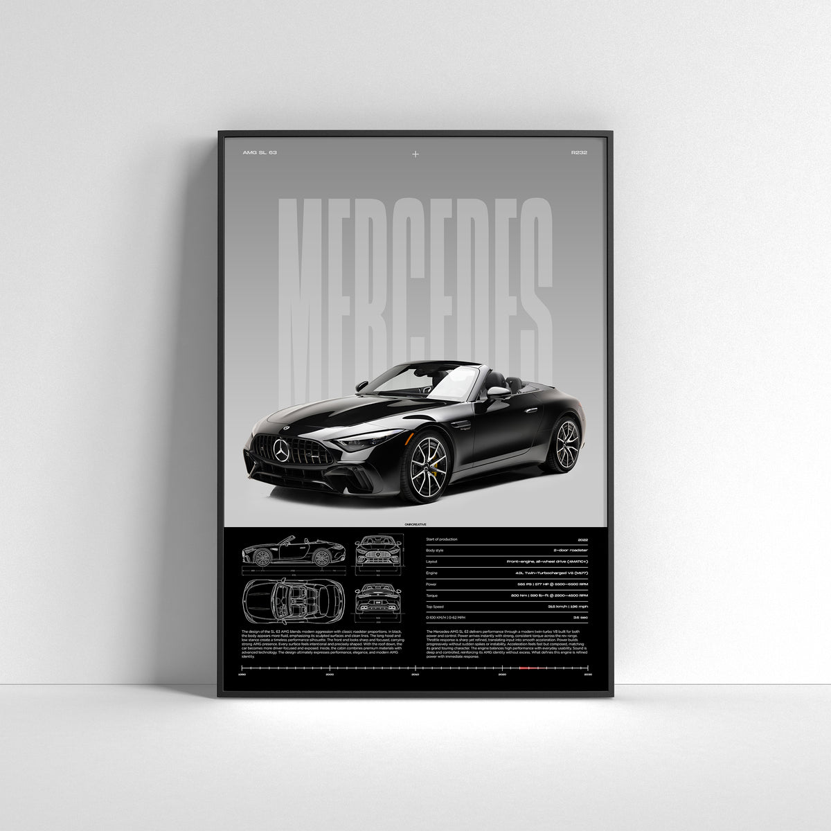 Mercedes-AMG SL 63 (R232) Poster