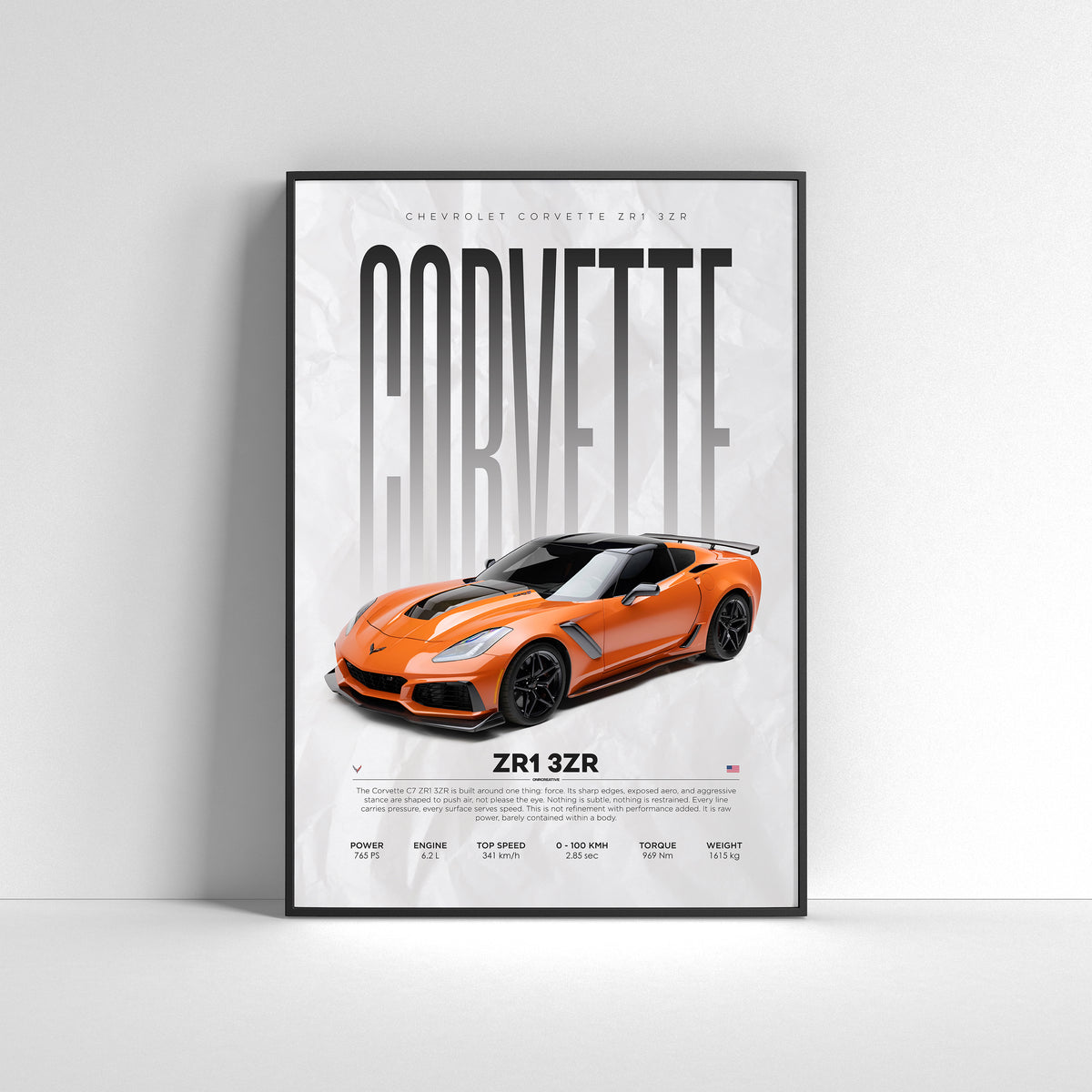Chevrolet Corvette C7 ZR1 Poster