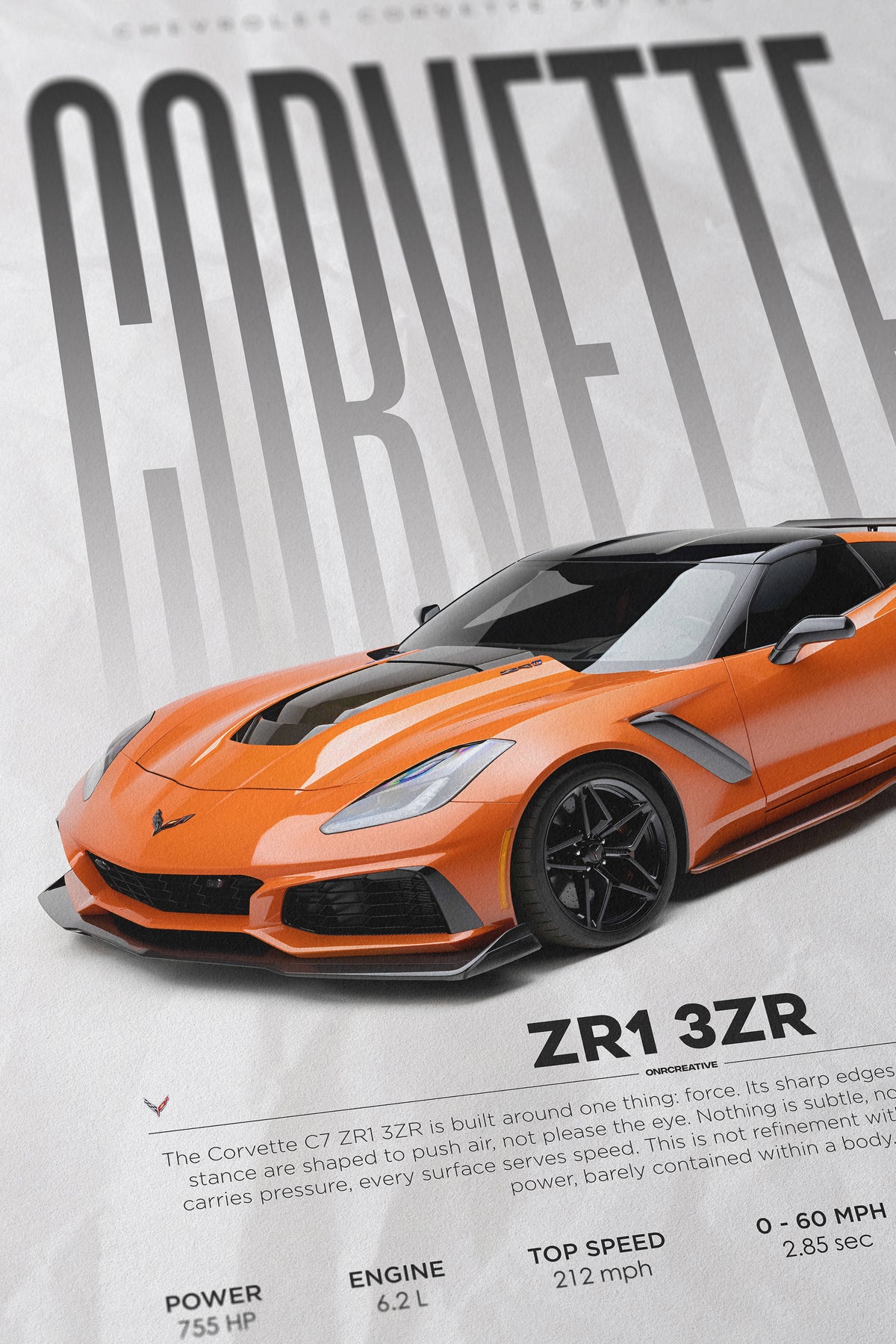 Chevrolet Corvette C7 ZR1 Poster
