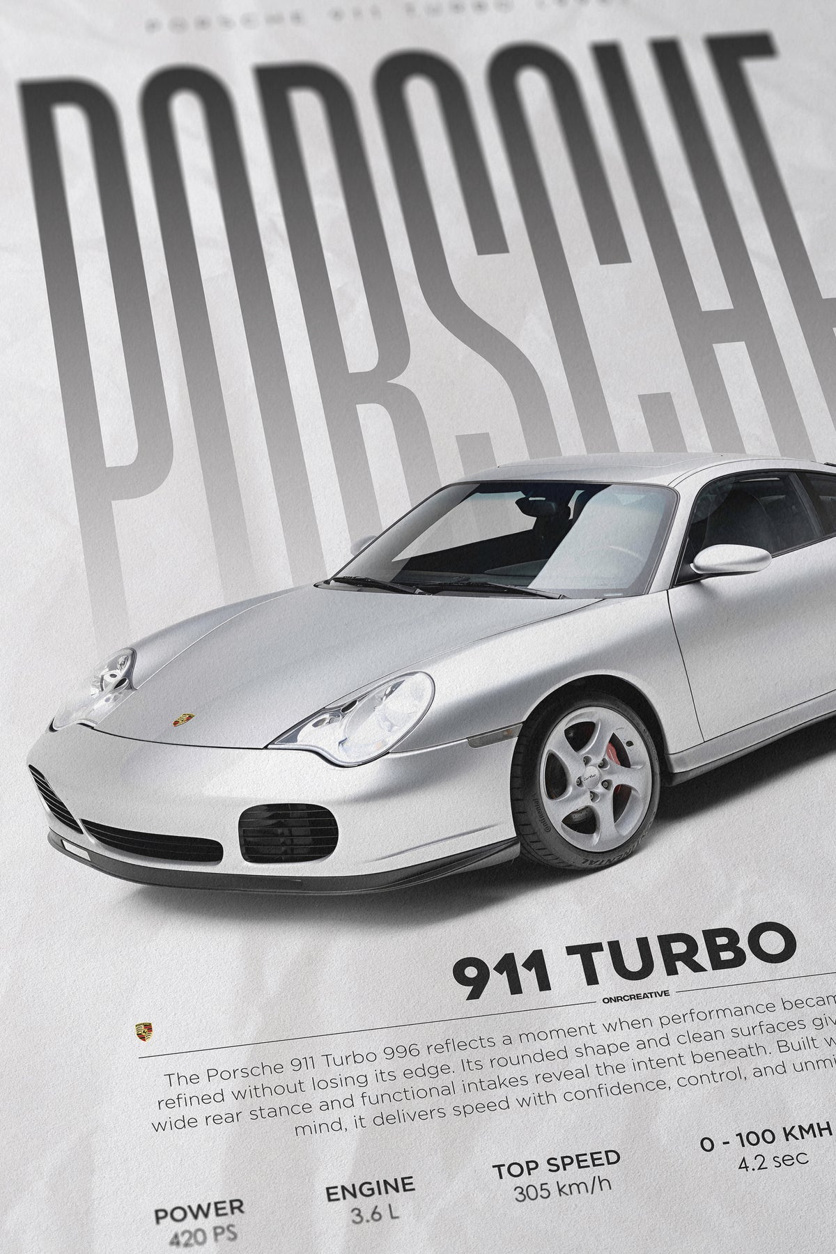 Porsche 911 Turbo (996) Poster