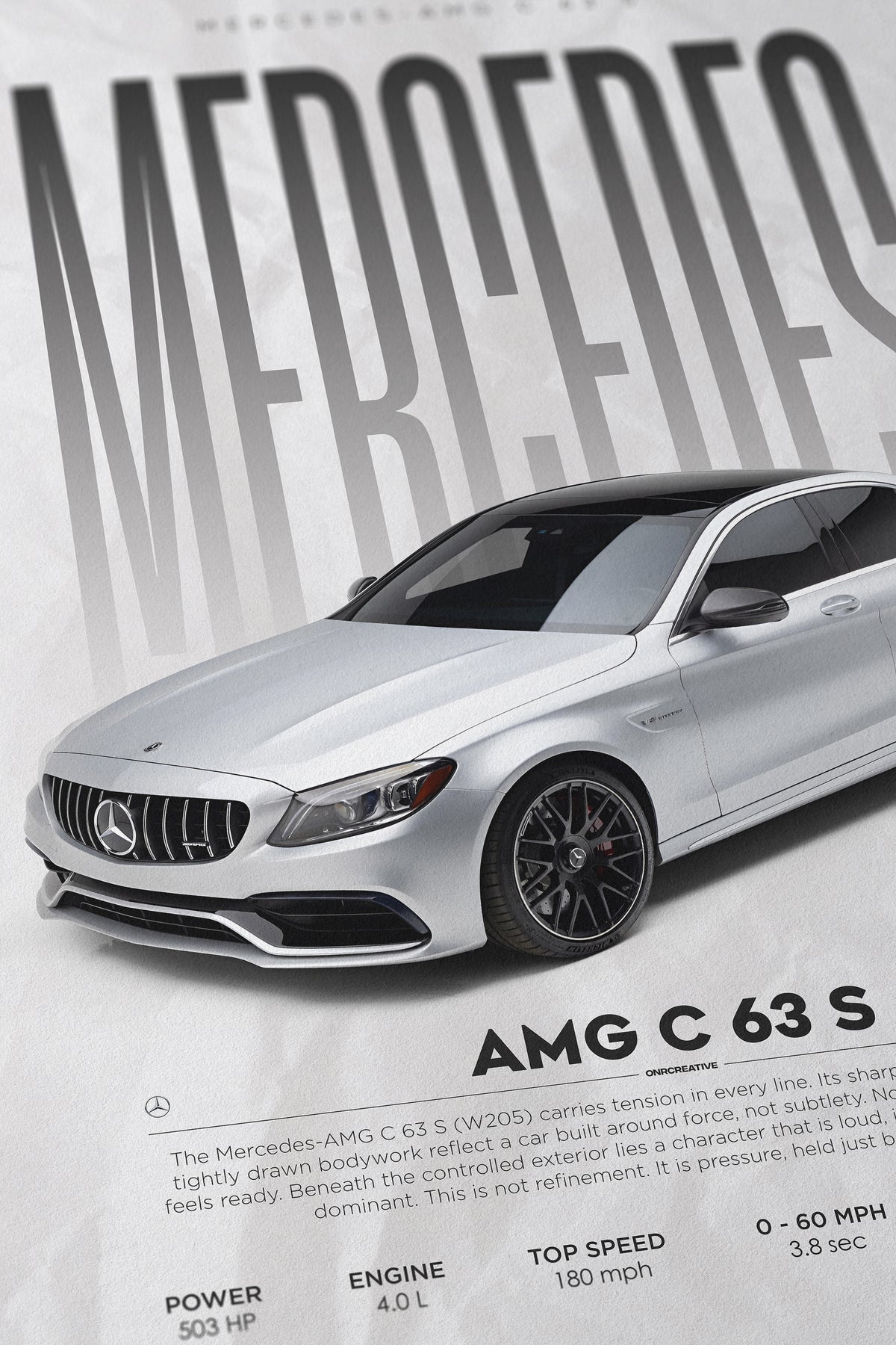 Mercedes-AMG C 63 S (W205) Poster