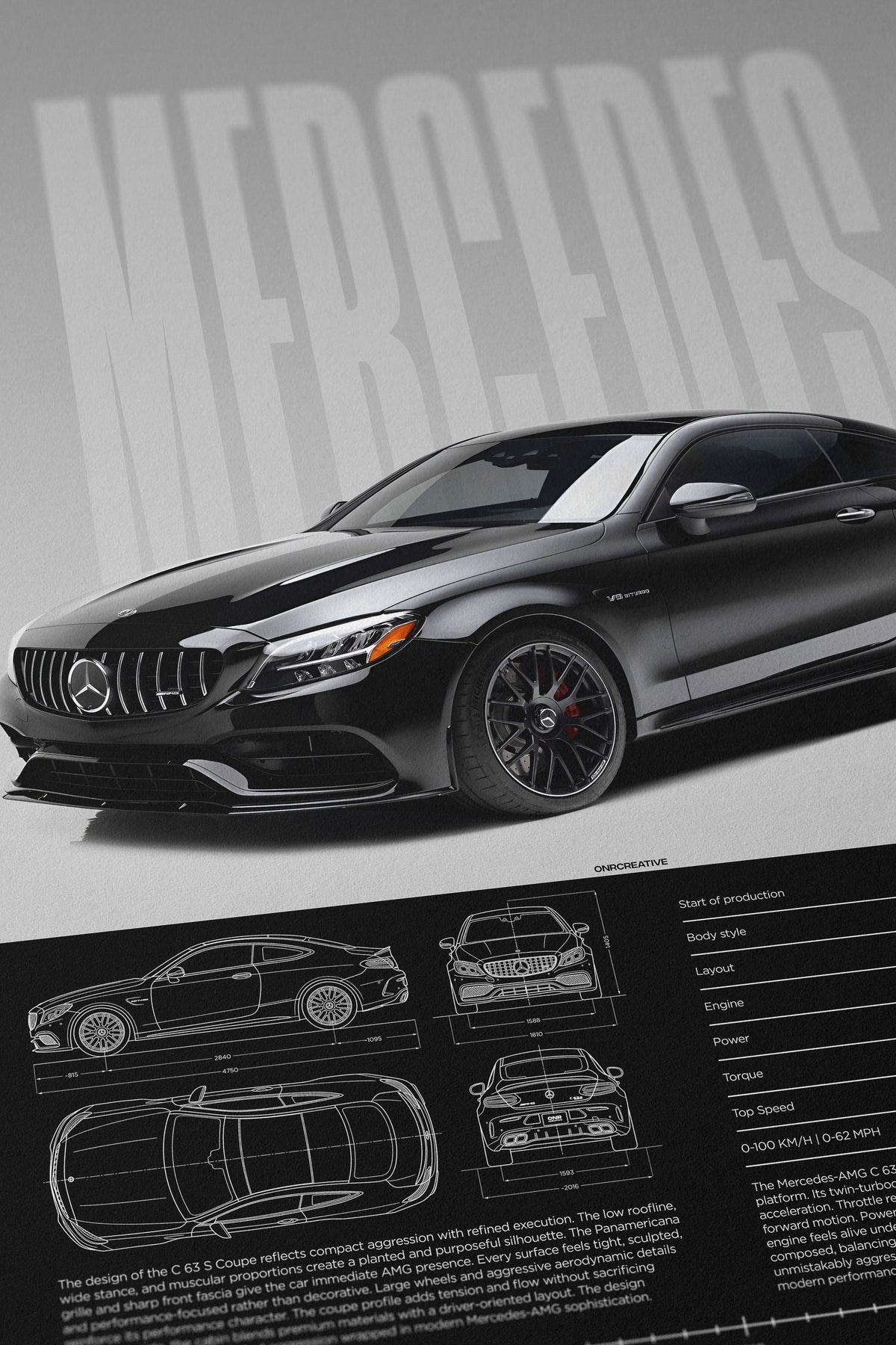 Mercedes-AMG C 63 S (C205) Poster
