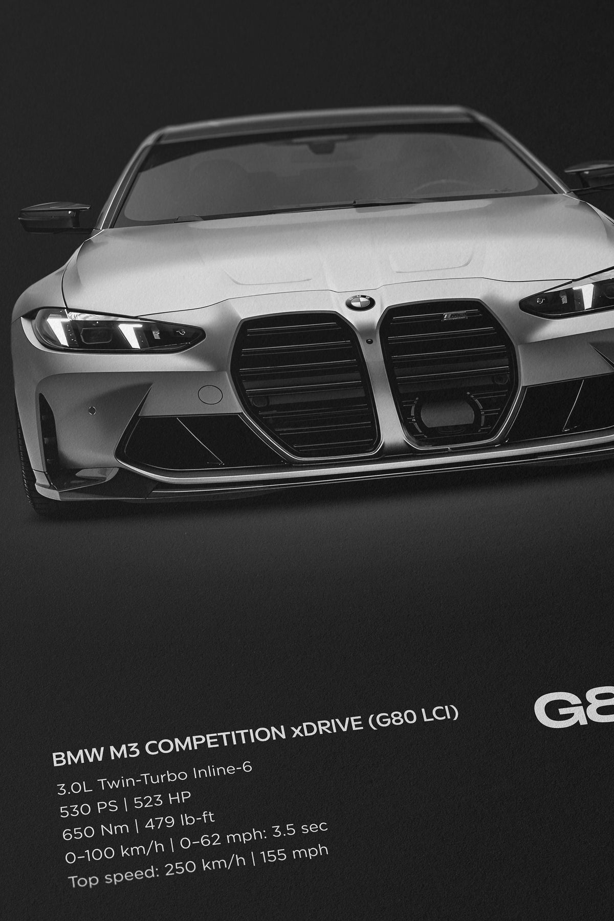 BMW G80 M3 Competition xDrive (G80 LCI) Poster