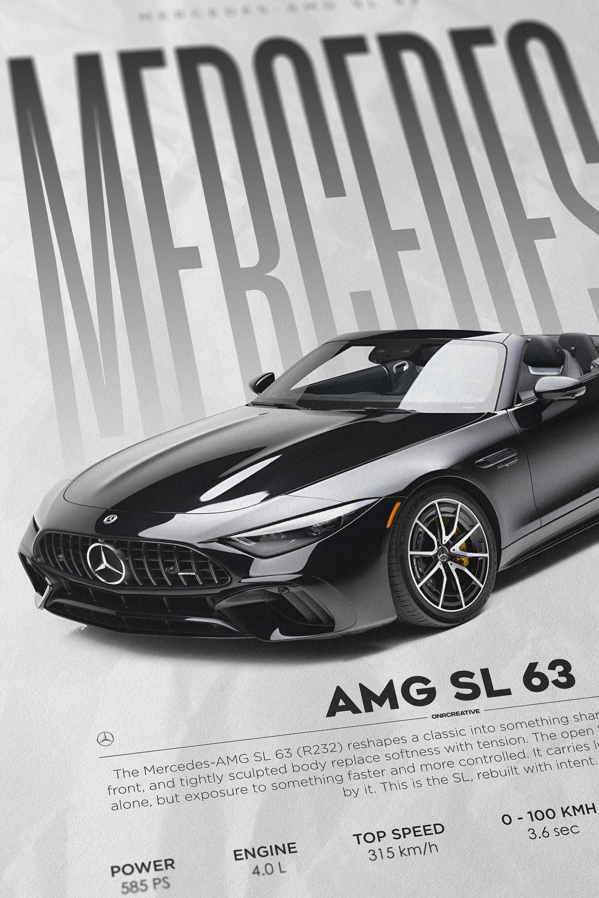 Mercedes-AMG SL 63 (R232) Poster