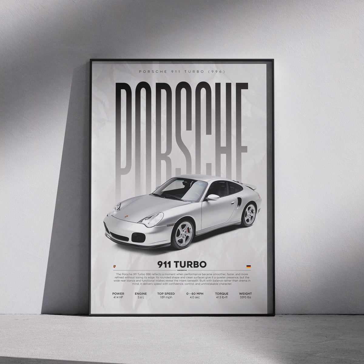 Porsche 911 Turbo (996) Poster