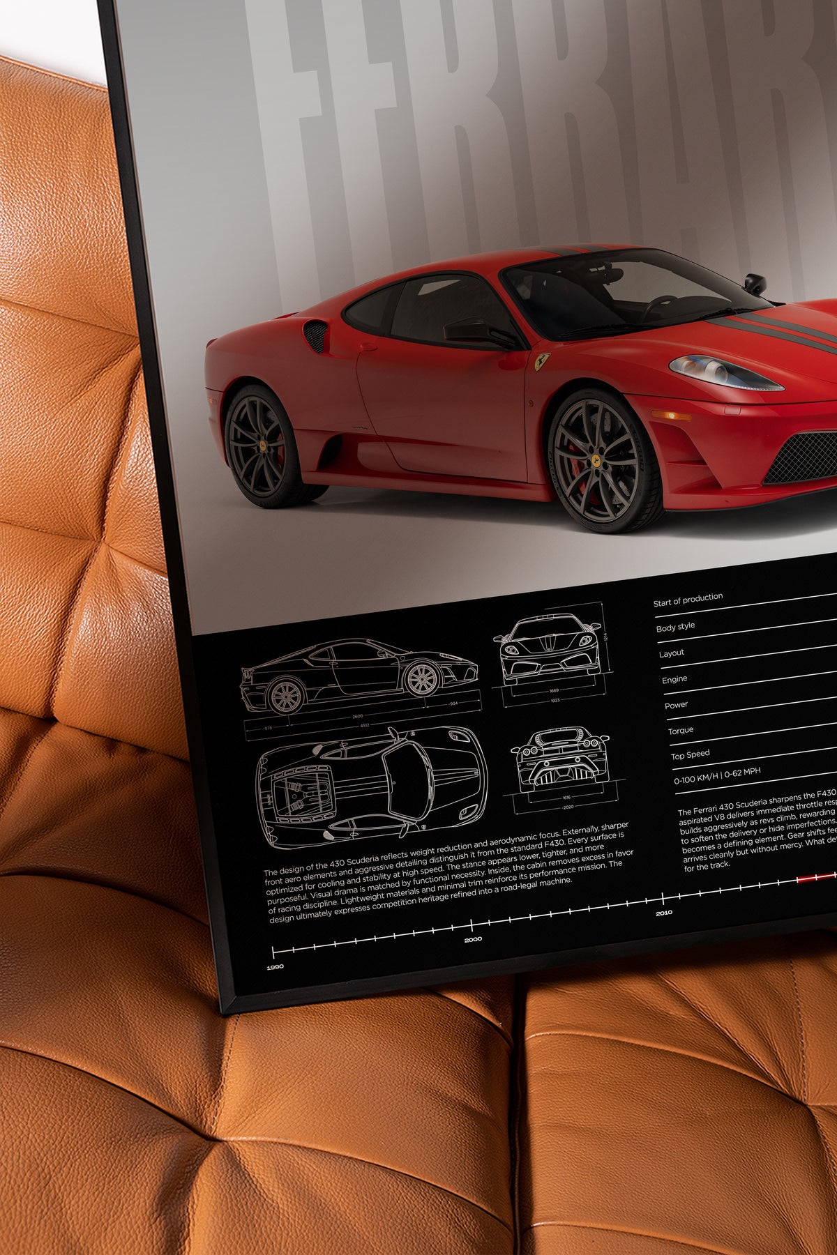 Ferrari F430 Scuderia Car Poster