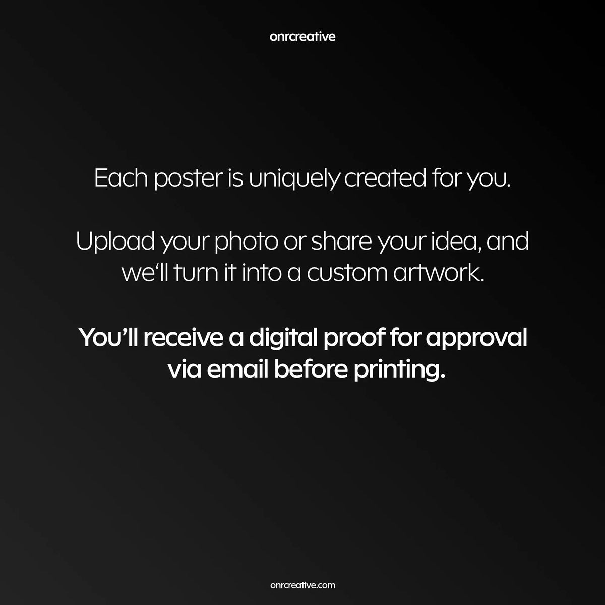 Custom Car Poster - Black Design