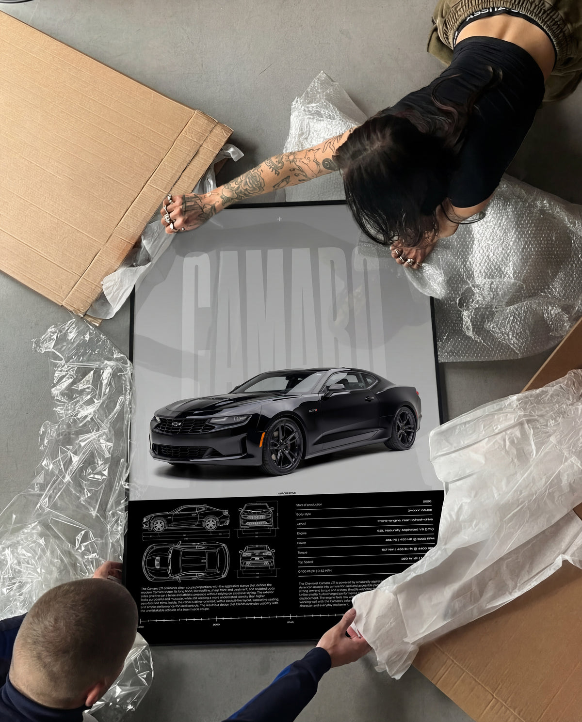 Chevrolet Camaro LT1 Car Poster